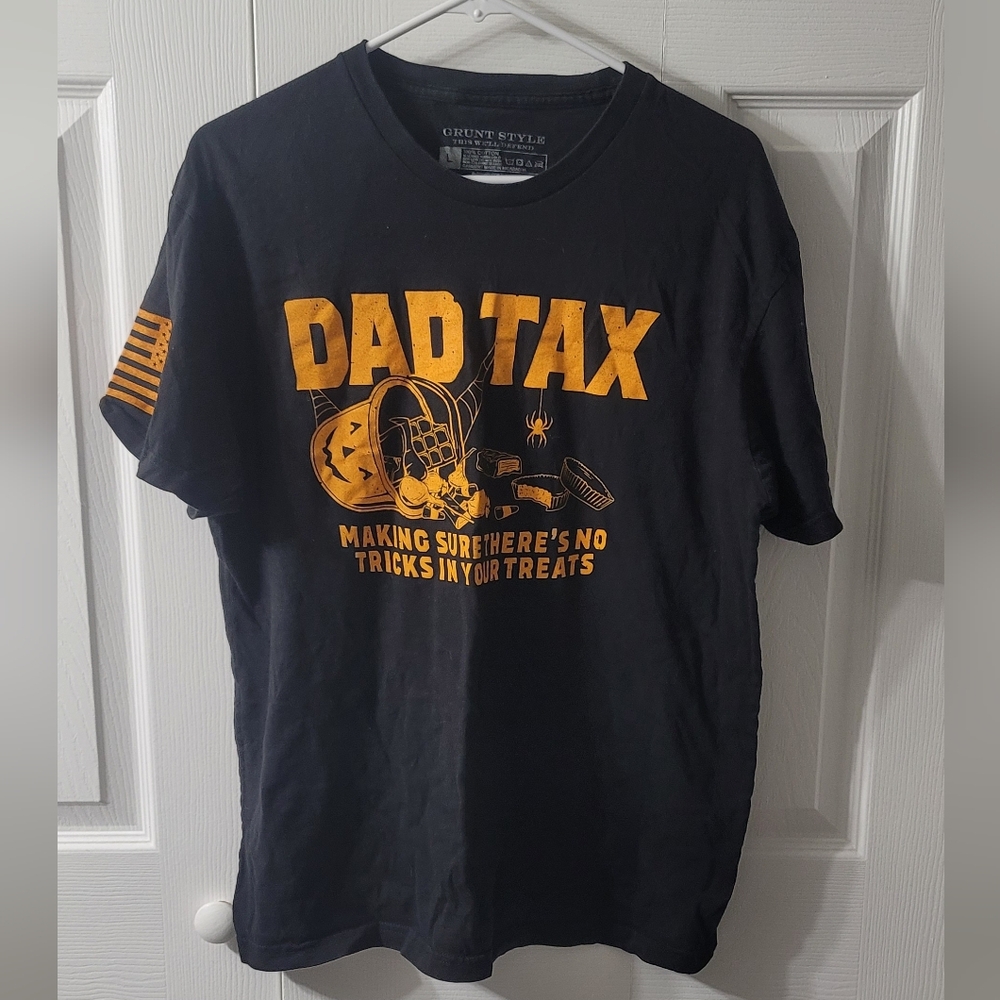 Grunt Style Dad Tax Mens Halloween Short Sleeve Tee LARGE
